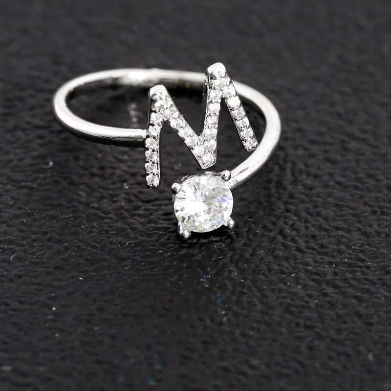 Fashion 26 Letters Crystal Ring for Women Rhinestone Open Finger Rings Female Engagement Initials Ring Jewelry Party
Fashion 26 Letters Crystal Ring for Women Rhinestone Open Finger Rings Female Engagement Initials Ring Jewelry Party