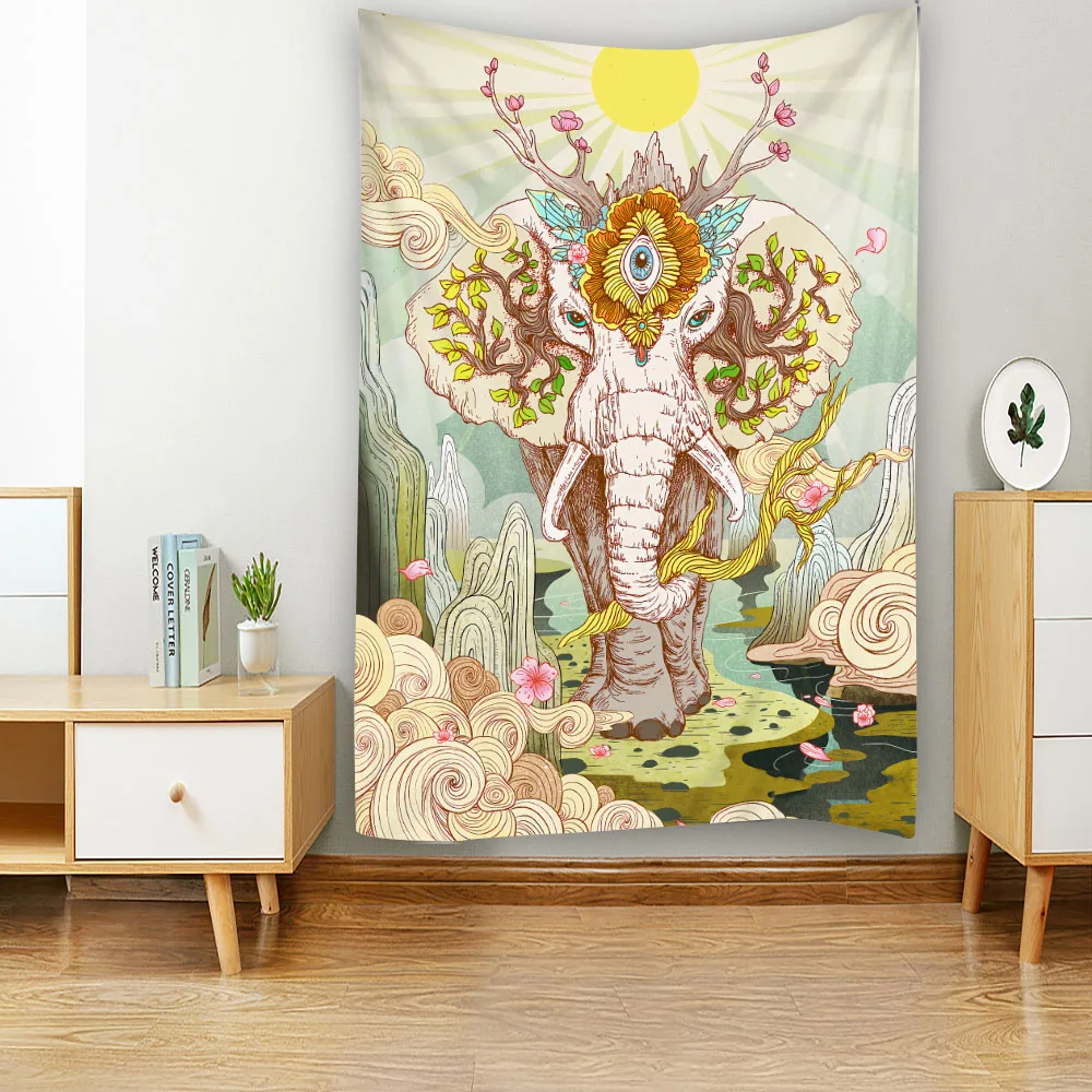 3D mural, elephant tapestry, wall hanging, bohemian hippie bedroom, background print decoration, mandala home wall decoration
3D mural, elephant tapestry, wall hanging, bohemian hippie bedroom, background print decoration, mandala home wall decoration