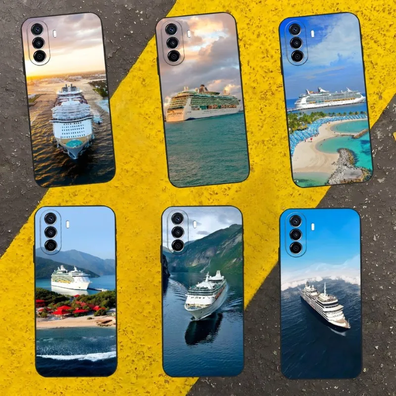 

Cruise Ship Design Phone Case For Honor X20 X9 30 10 60 Pro 50 20i 70 SE V9 X30 V40 V30 V20 X10 Max Shockproof Back Cover