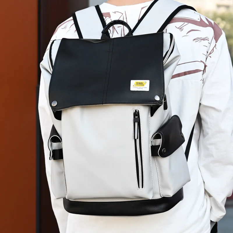 Vintage Men's Backpack Fit 14 Inch Laptop USB Recharging Large Travel Bag Male Fashion Casual Pu Leather Man School Backbags
Vintage Men's Backpack Fit 14 Inch Laptop USB Recharging Large Travel Bag Male Fashion Casual Pu Leather Man School Backbags