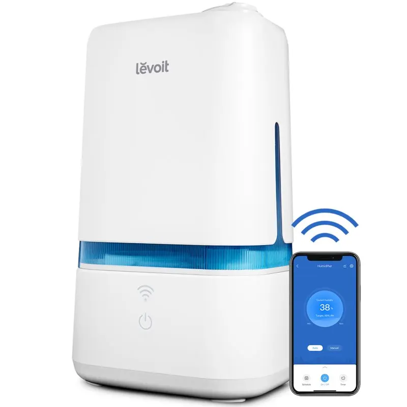 Smart Ultrasonic Humidifier Classic 200S-RBL for Room, 4L for Bedroom, Cool Mist Vaporizer for Baby and Plants, with Smart Senso
Smart Ultrasonic Humidifier Classic 200S-RBL for Room, 4L for Bedroom, Cool Mist Vaporizer for Baby and Plants, with Smart Senso