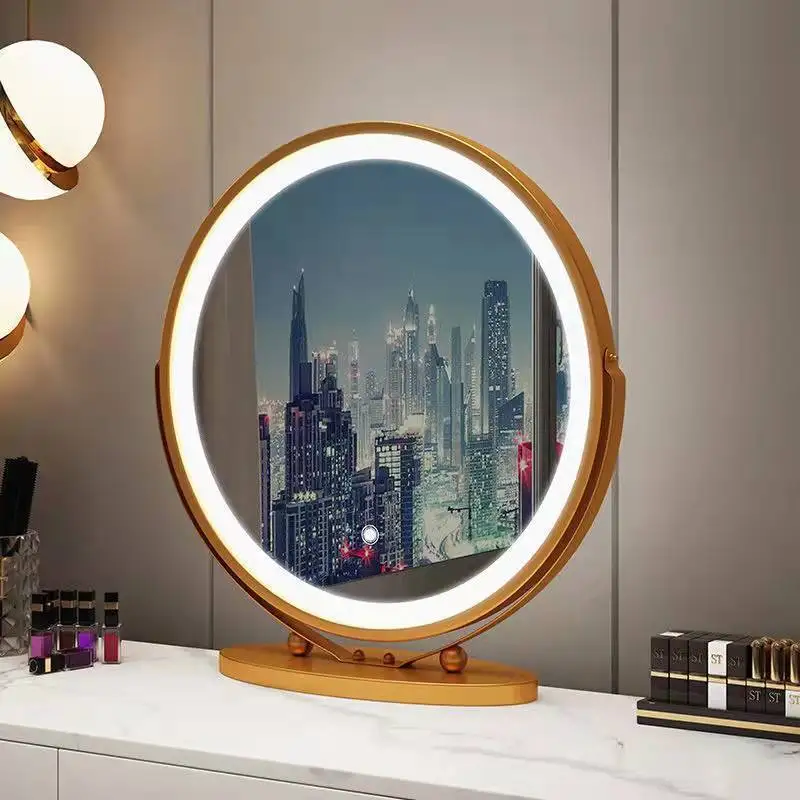 Round Decorative Mirror Light Led Modern Design Flexible Mirror Dressing Table Retro Large Decorazioni Casa Room Decoration
Round Decorative Mirror Light Led Modern Design Flexible Mirror Dressing Table Retro Large Decorazioni Casa Room Decoration