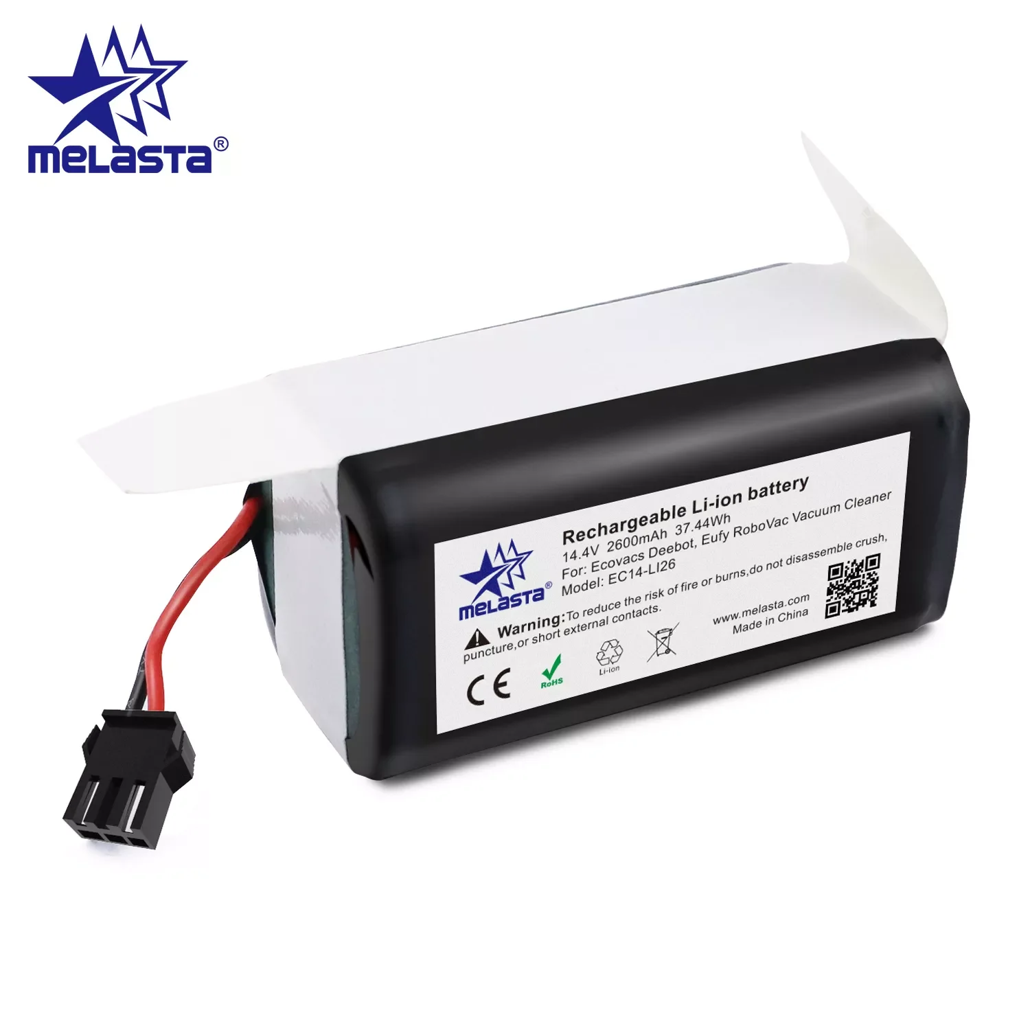 NEW2023 14.4V 2600mAh Li-ion Battery for Conga Excellence 990 1090 Ecovacs Deebot N79/N79S/DN622 Eufy Robovac 11/11S/12/15C/35C
NEW2023 14.4V 2600mAh Li-ion Battery for Conga Excellence 990 1090 Ecovacs Deebot N79/N79S/DN622 Eufy Robovac 11/11S/12/15C/35C
