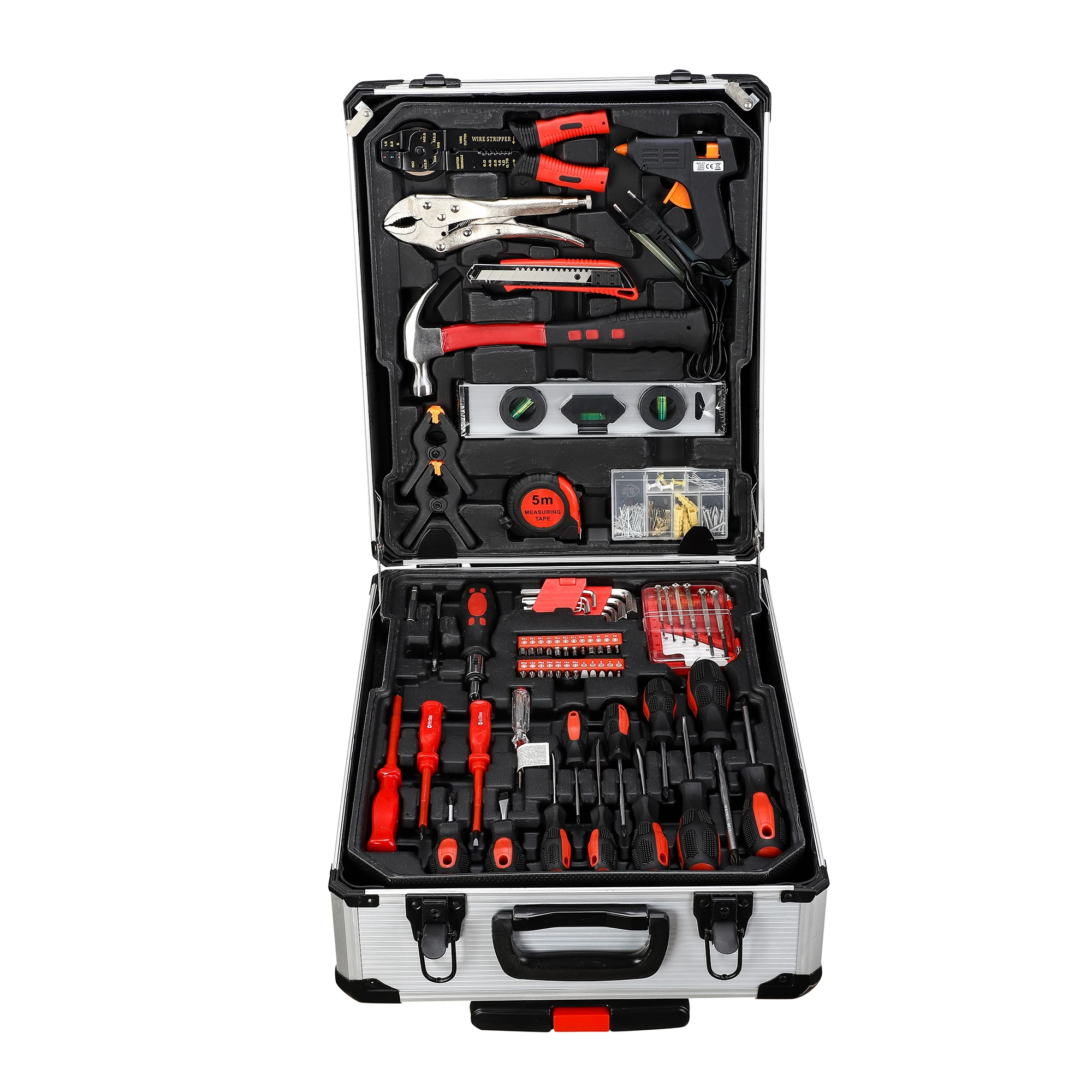 JUMLEE 187PC Hand Tools Set Mechanics Portable Bicycle Multi Mini Repair Tool Kit Set Big Box Ratchet Wrench Spanner Set
JUMLEE 187PC Hand Tools Set Mechanics Portable Bicycle Multi Mini Repair Tool Kit Set Big Box Ratchet Wrench Spanner Set
