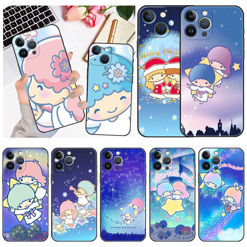 LittleTwinStars Cute Case For Apple iPhone 14 11 13 12 Pro 7 Plus XR X XS Max 6 6S 13Pro Max Black Silicone Phone Funda
LittleTwinStars Cute Case For Apple iPhone 14 11 13 12 Pro 7 Plus XR X XS Max 6 6S 13Pro Max Black Silicone Phone Funda