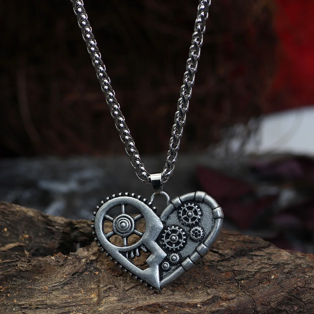 Retro accessories Nordic alloy love gear pendant necklace for men and women, personality popular fashion jewelry men chain
Retro accessories Nordic alloy love gear pendant necklace for men and women, personality popular fashion jewelry men chain