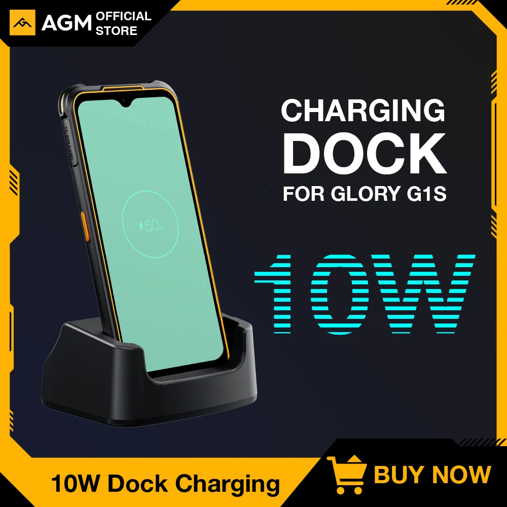 

AGM Glory G1S Dock Station Wireless Charger Stand Holder Desk Charge Android Type C USB Cable Fast Charger
