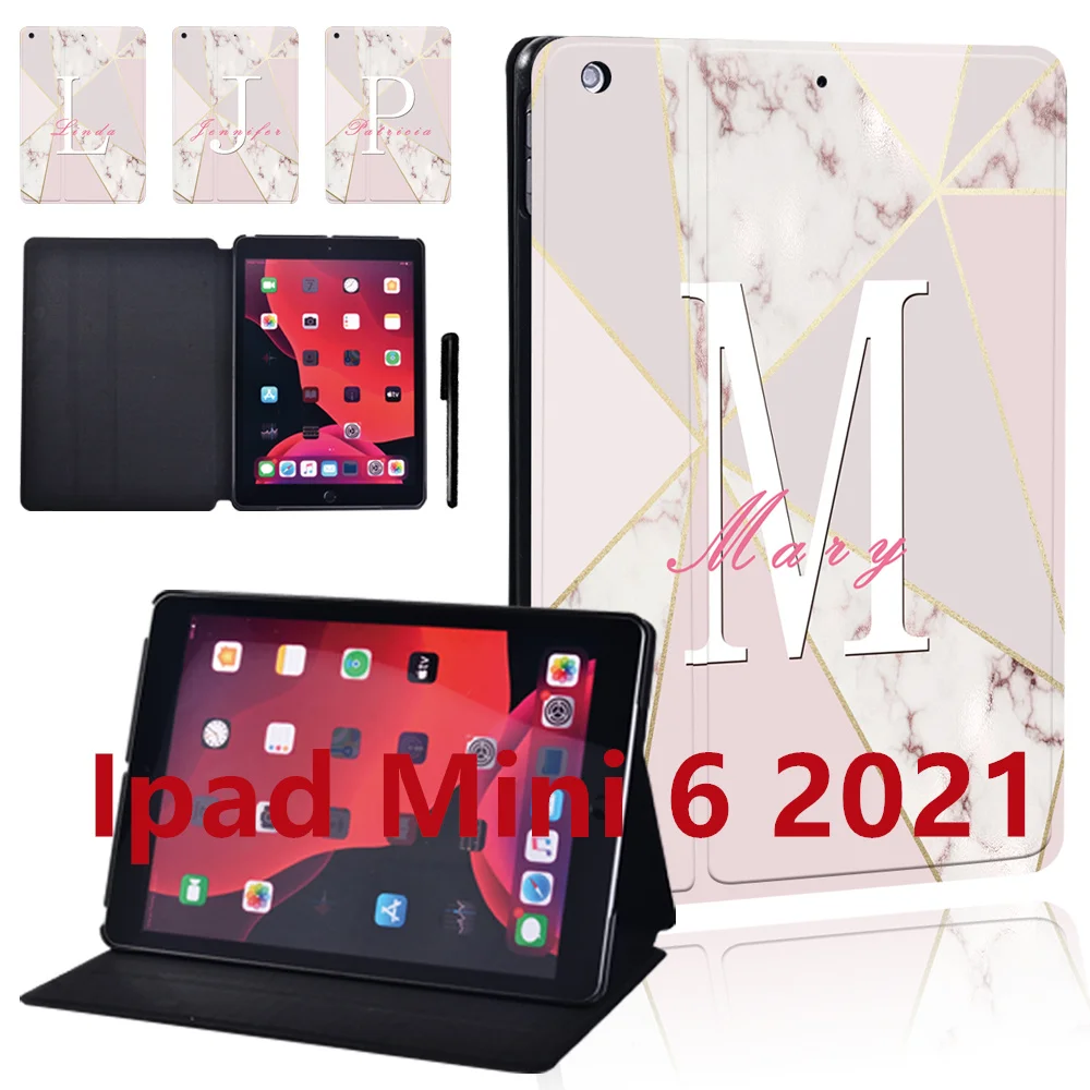 Case for Mini 6 Initial Name Pattern for IPad Mini 6 Generation 8.3 Inch 2021 A2567 A2568 A2569 Leather Stand Folding Case Cover 
Case for Mini 6 Initial Name Pattern for IPad Mini 6 Generation 8.3 Inch 2021 A2567 A2568 A2569 Leather Stand Folding Case Cover