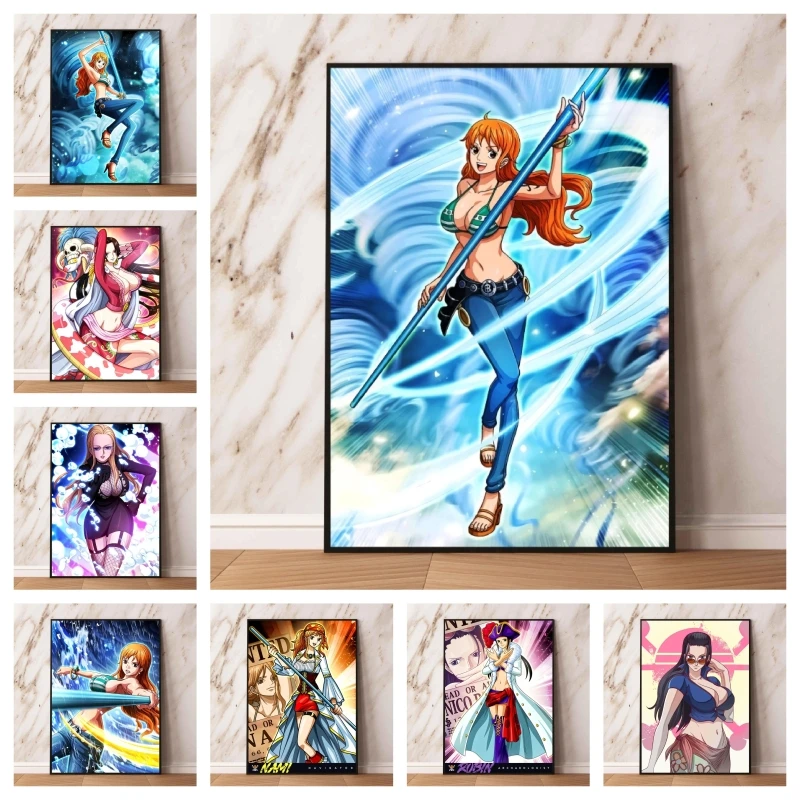 Poster and Painting Luffy Japanese Anime One Piece Nami Robin Cartoon Canvas Pictures Parlor Wall Art Kids Bedroom Decor Gift
Poster and Painting Luffy Japanese Anime One Piece Nami Robin Cartoon Canvas Pictures Parlor Wall Art Kids Bedroom Decor Gift