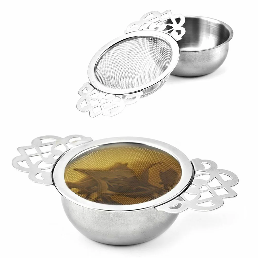 Reusable Stainless Steel Tea Strainer Teapot Double Handle Tea Infuser Fine Mesh Coffee Filter Teapot Cup
Reusable Stainless Steel Tea Strainer Teapot Double Handle Tea Infuser Fine Mesh Coffee Filter Teapot Cup
