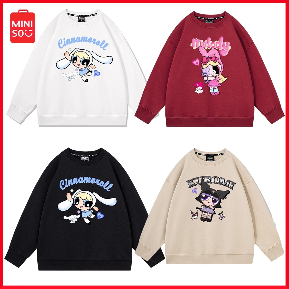 New Miniso Sanrio Kuromi Cinnamoroll Cartoon Sweater Couple Wear Casual Clothe Fall Winter Round Neck Long-Sleeved Pullover Top
New Miniso Sanrio Kuromi Cinnamoroll Cartoon Sweater Couple Wear Casual Clothe Fall Winter Round Neck Long-Sleeved Pullover Top