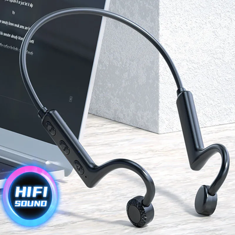 Bone Conduction Bluetooth Earphones Wireless Bluetooth Headset HIFI Audio Non-in-Ear Sports Waterproof Music Headphones
Bone Conduction Bluetooth Earphones Wireless Bluetooth Headset HIFI Audio Non-in-Ear Sports Waterproof Music Headphones