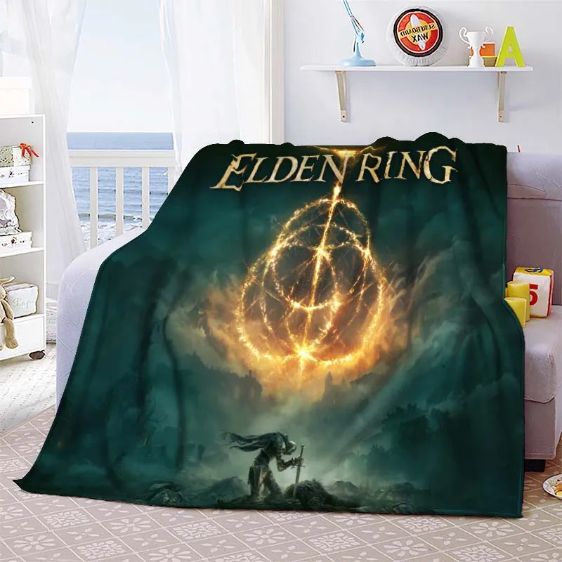 

Elden Ring Game Wife Ranni Fader Print Flannel Blankets Gamer Gifts Soft Warm Beds Throw Sofa Cover Bedspread Bedroom Home Decor