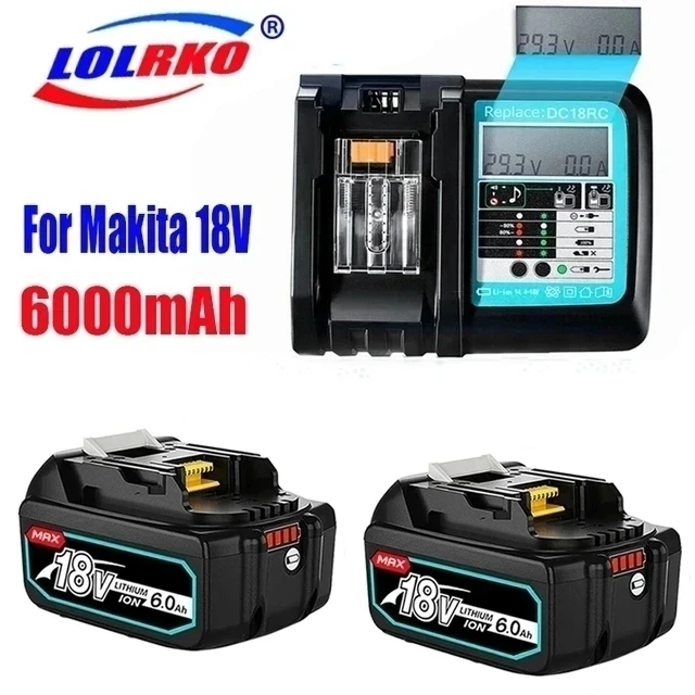 Аккумуляторная батарея BL1860B 18 в 6000 мАч, резервная батарея для аккумуляторной дрели Makita 18VBL1860 BL1840 BL1850 с зарядным устройством DC18RF 3A
Аккумуляторная батарея BL1860B 18 в 6000 мАч, резервная батарея для аккумуляторной дрели Makita 18VBL1860 BL1840 BL1850 с зарядным устройством DC18RF 3A