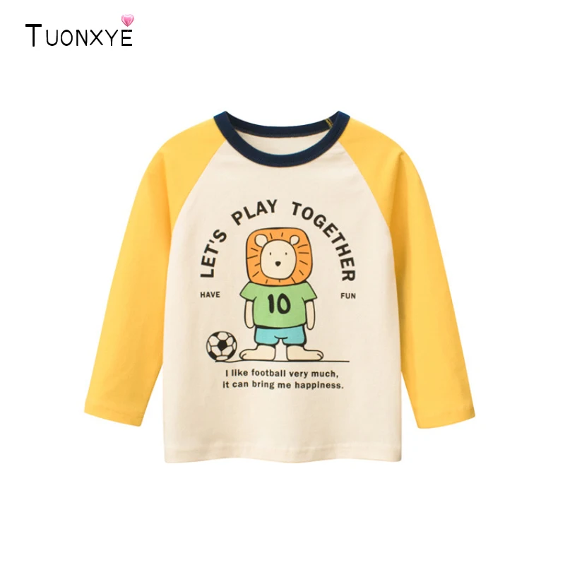 TUONXYE Boys Long Sleeve T-shirts Cartoon Lion Dog Dinosaur Knitting Cotton A-class Breathable Baby Children's Soft Clothes
TUONXYE Boys Long Sleeve T-shirts Cartoon Lion Dog Dinosaur Knitting Cotton A-class Breathable Baby Children's Soft Clothes