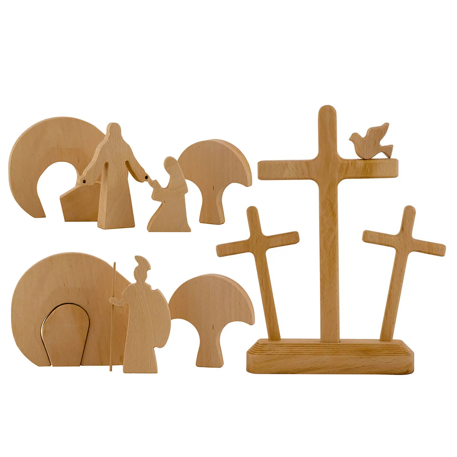 Easter Decorations Spring Easter Nativity Scene Cross Risen Christ Figurine Decor Wood Nativity Scene Collectible Figurines Home
Easter Decorations Spring Easter Nativity Scene Cross Risen Christ Figurine Decor Wood Nativity Scene Collectible Figurines Home