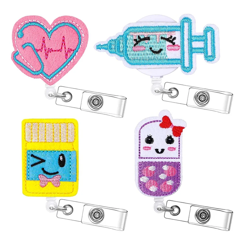 4 Pcs Nurse Badge Holder Badge Reel Nurse Badge Reel Retractable ID Name Badge Holder Badge Reel With Alligator Clips
4 Pcs Nurse Badge Holder Badge Reel Nurse Badge Reel Retractable ID Name Badge Holder Badge Reel With Alligator Clips