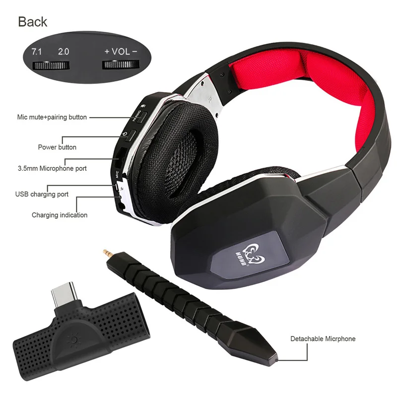 7.1 Surround Sound Optical Xbox One Wireless Gaming Headset for PS4 Computer Switch Low Latency
7.1 Surround Sound Optical Xbox One Wireless Gaming Headset for PS4 Computer Switch Low Latency