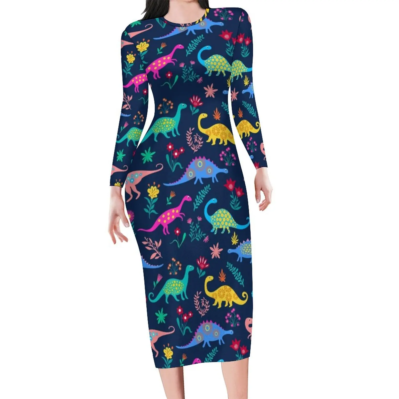 Cute Dinosaur Dress Long Sleeve Cartoon Animal Print Vintage Dresses Spring Women Aesthetic Custom Bodycon Dress Large Size
Cute Dinosaur Dress Long Sleeve Cartoon Animal Print Vintage Dresses Spring Women Aesthetic Custom Bodycon Dress Large Size