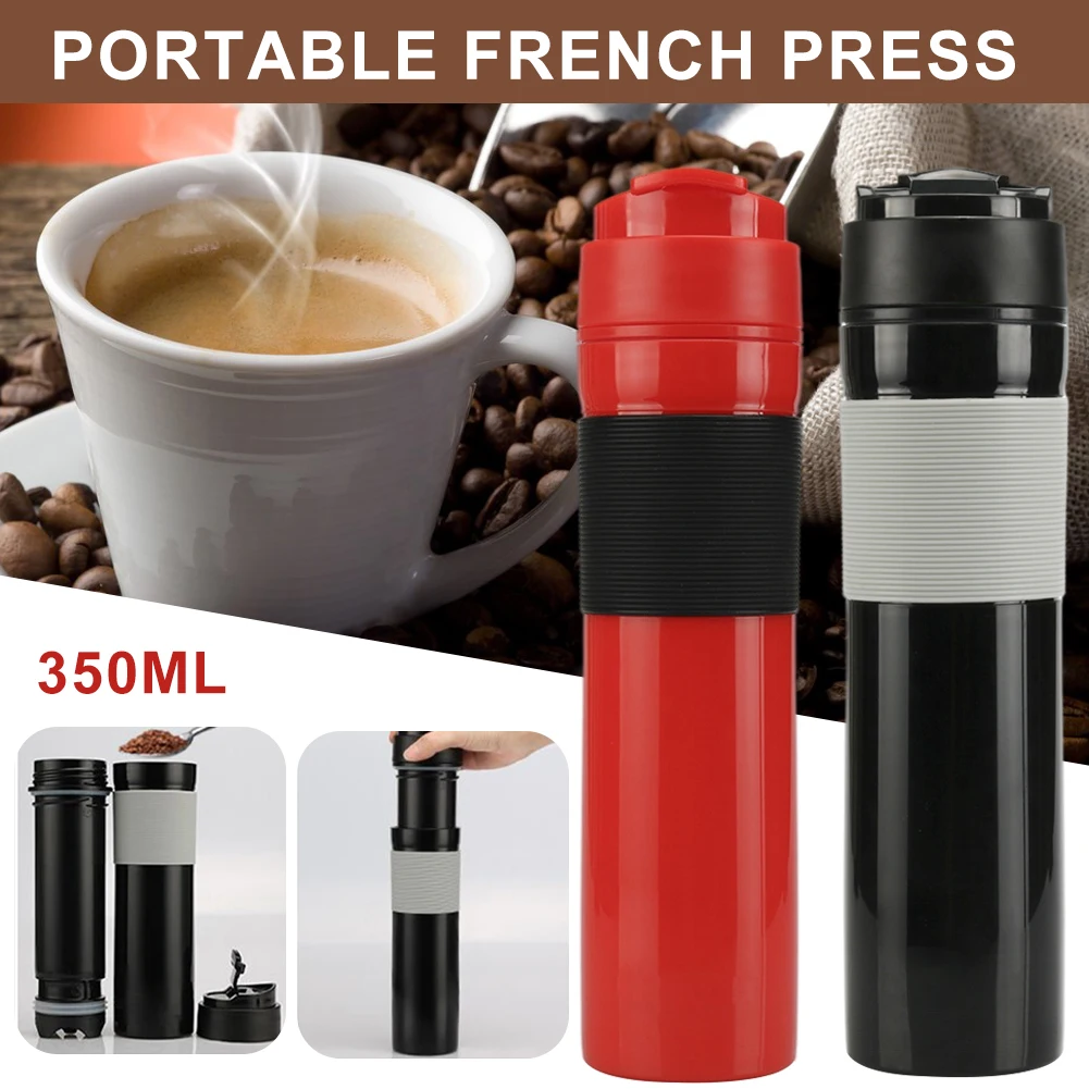Portable 350ML French Press Coffee Maker Stainless Steel Coffee Tea Insulated Mug Coffee Pot With Filter Coffeeware For Travel
Portable 350ML French Press Coffee Maker Stainless Steel Coffee Tea Insulated Mug Coffee Pot With Filter Coffeeware For Travel