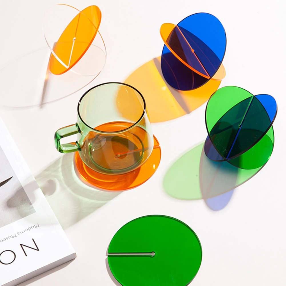 Modern Acrylic Coaster Decorative Ornament Insulation Pad Clear Transparent Multi-function Heat Resistant Tableware Round Pads
Modern Acrylic Coaster Decorative Ornament Insulation Pad Clear Transparent Multi-function Heat Resistant Tableware Round Pads