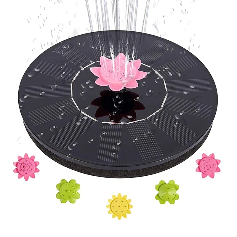 Solar Water Fountain,1.4W Solar Fountain Water Pump,5 Nozzles Circle Garden Water Pump For Pond,Fountain,Bird Bath
Solar Water Fountain,1.4W Solar Fountain Water Pump,5 Nozzles Circle Garden Water Pump For Pond,Fountain,Bird Bath