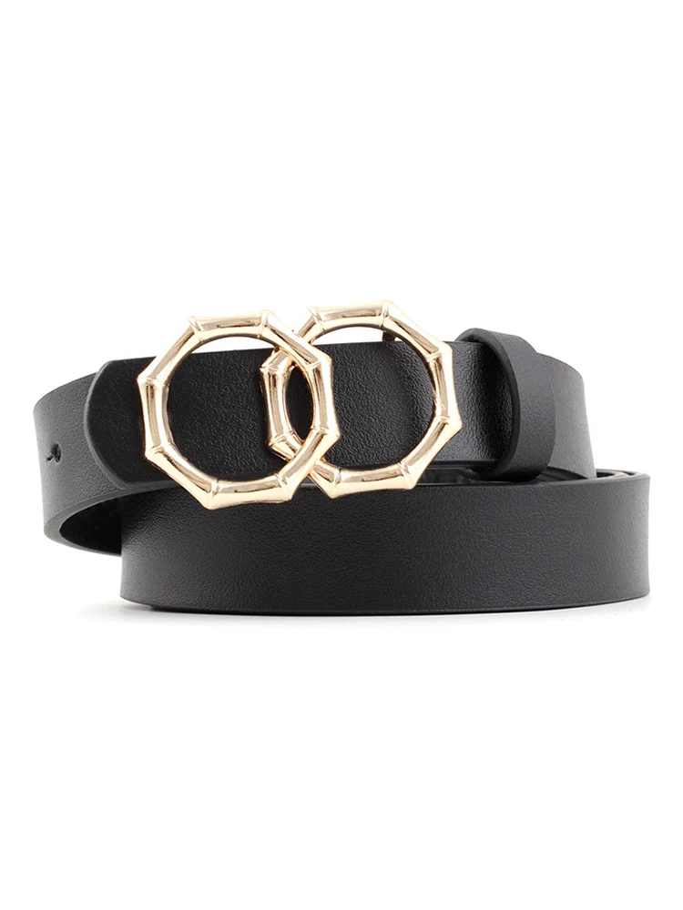 Women's Bamboo Double Ring Buckle Belt 2022 New Designer Female Casual Black White Leather PU Jeans Waist Belts For Ladies
Women's Bamboo Double Ring Buckle Belt 2022 New Designer Female Casual Black White Leather PU Jeans Waist Belts For Ladies
