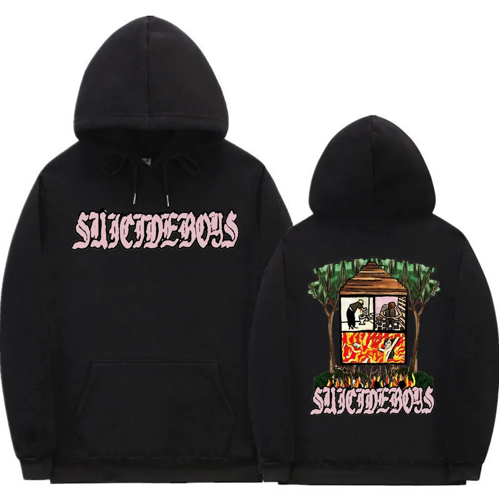 Hip Hop Men Women Vintage Sweatshirts Rapper $uicideboy$ Suicideboys Hoodie Long Term Effects of Suffering Music Album Hoodies
Hip Hop Men Women Vintage Sweatshirts Rapper $uicideboy$ Suicideboys Hoodie Long Term Effects of Suffering Music Album Hoodies