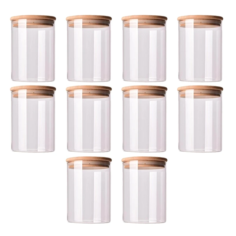 10Pcs Bamboo Wood Lid Glass Jar Airtight Canister Kitchen Storage Bottles Jars Food Container Tea Coffee Beans Candy Jar
10Pcs Bamboo Wood Lid Glass Jar Airtight Canister Kitchen Storage Bottles Jars Food Container Tea Coffee Beans Candy Jar