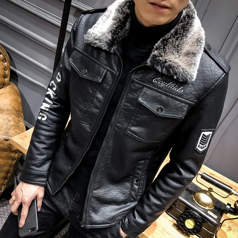 2023 Men Jacket Winter Faux Fur Coat Casual Motor PU Leather Male Spring Autumn Solid Color Vintage Pele Overcoat Leather Jacket
2023 Men Jacket Winter Faux Fur Coat Casual Motor PU Leather Male Spring Autumn Solid Color Vintage Pele Overcoat Leather Jacket