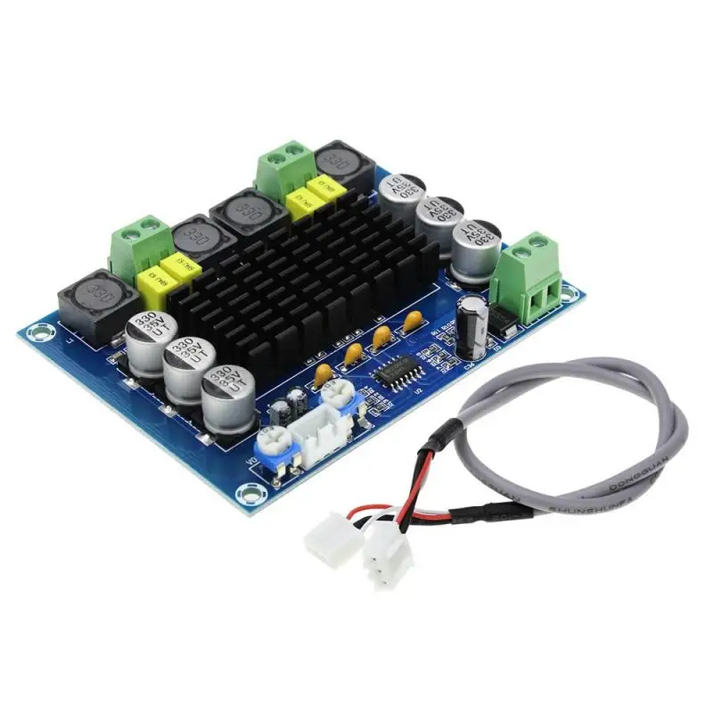 XH-M543 high power digital power amplifier board TPA3116 audio amplifier module dual channel 2x120W Stereo DC12-26V
XH-M543 high power digital power amplifier board TPA3116 audio amplifier module dual channel 2x120W Stereo DC12-26V
