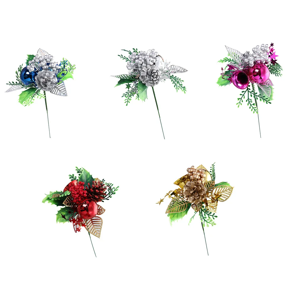 5Pcs Christmas Berry Pine Pick Artificial Flower Ornaments Christmas Artificial Flowers Xmas Flowers Decoration
5Pcs Christmas Berry Pine Pick Artificial Flower Ornaments Christmas Artificial Flowers Xmas Flowers Decoration