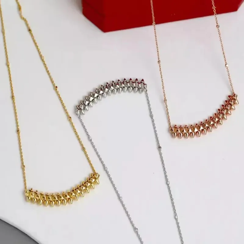Brand 925 Silver Women Willow Nail Fashion Party Classic Necklace Men Plated 18K Gold Zircon Chain Fine Jewelry Gifts
Brand 925 Silver Women Willow Nail Fashion Party Classic Necklace Men Plated 18K Gold Zircon Chain Fine Jewelry Gifts