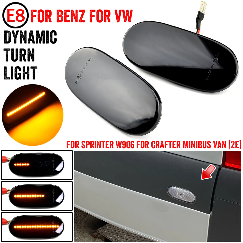 Dynamic LED Side Marker Lamp Turn Signal Light For Mercedes Benz Sprinter W906 2006 -2013 For VW Crafter 2006-2016 A0038202956
Dynamic LED Side Marker Lamp Turn Signal Light For Mercedes Benz Sprinter W906 2006 -2013 For VW Crafter 2006-2016 A0038202956