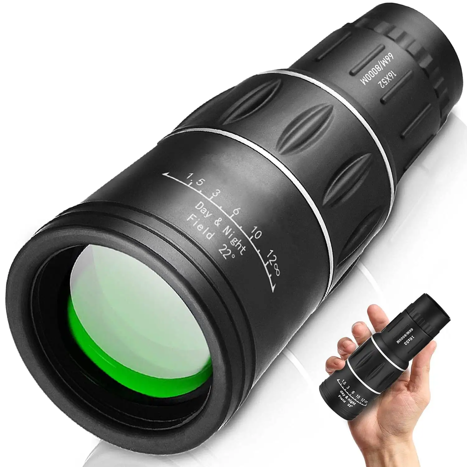 16X52 Monocular Telescope , High Power Prism Compact High List Binocular for Bird Watching Hunting Hiking Concert Travel, Monoc
16X52 Monocular Telescope , High Power Prism Compact High List Binocular for Bird Watching Hunting Hiking Concert Travel, Monoc
