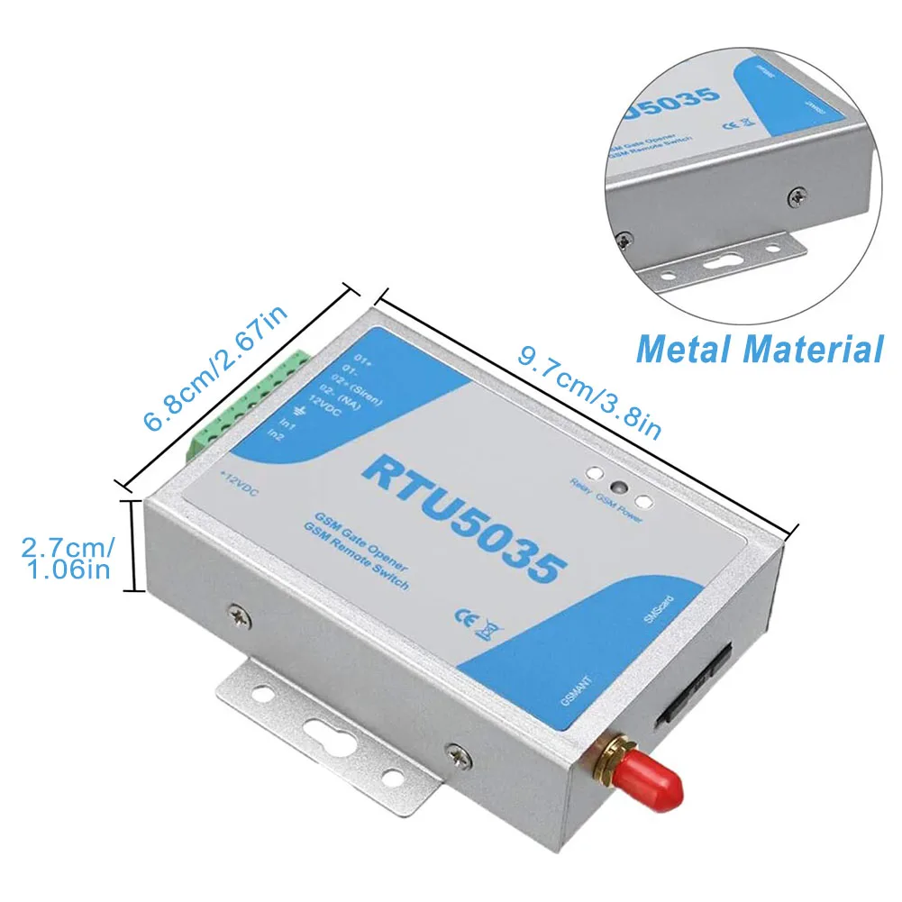 Gate Relay Switch Remote Gate Opener 2-way Digital Input Door Opener No Distance Limit Remote Control Off Switch
Gate Relay Switch Remote Gate Opener 2-way Digital Input Door Opener No Distance Limit Remote Control Off Switch