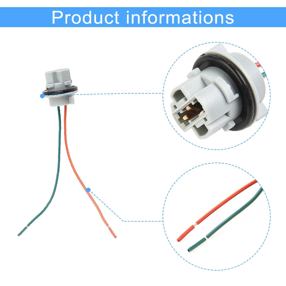 Brand New Light Bulb Socket Parts Turn Signal Light Two Universal 1.75A 12/24V 2X 7440 Accessories Female Front
Brand New Light Bulb Socket Parts Turn Signal Light Two Universal 1.75A 12/24V 2X 7440 Accessories Female Front