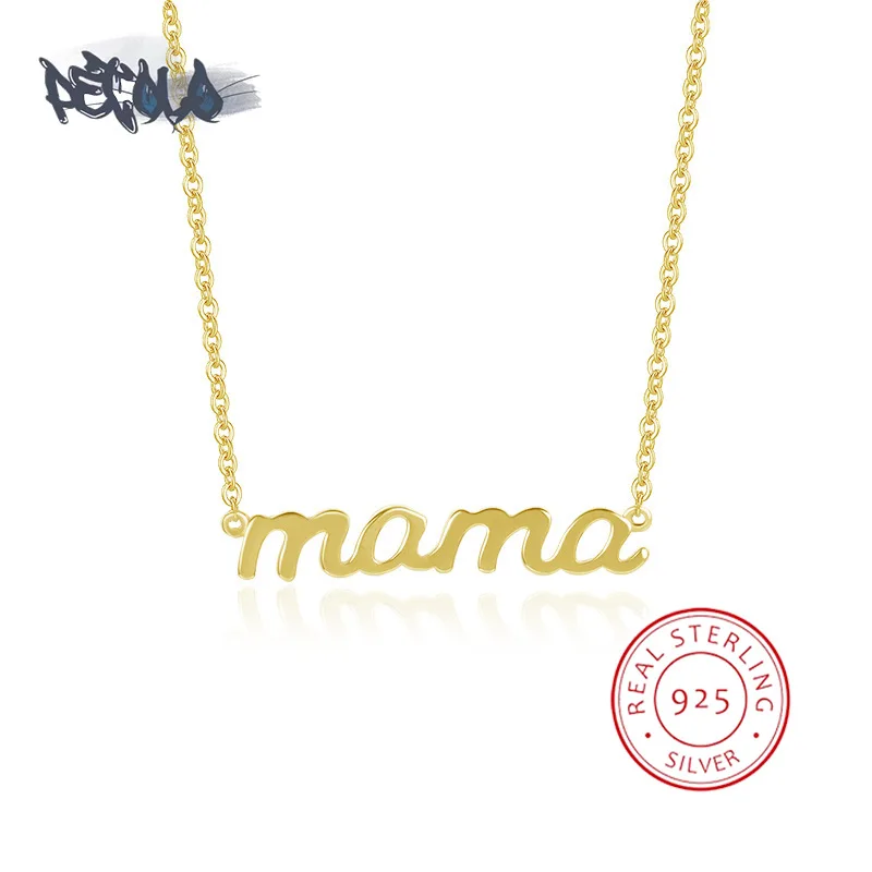 S925 Sterling Silver Necklace for Women Classic Letter MAMA Pendant Fashion 18k Gold Mother's Day Gift Clavicle Chain
S925 Sterling Silver Necklace for Women Classic Letter MAMA Pendant Fashion 18k Gold Mother's Day Gift Clavicle Chain
