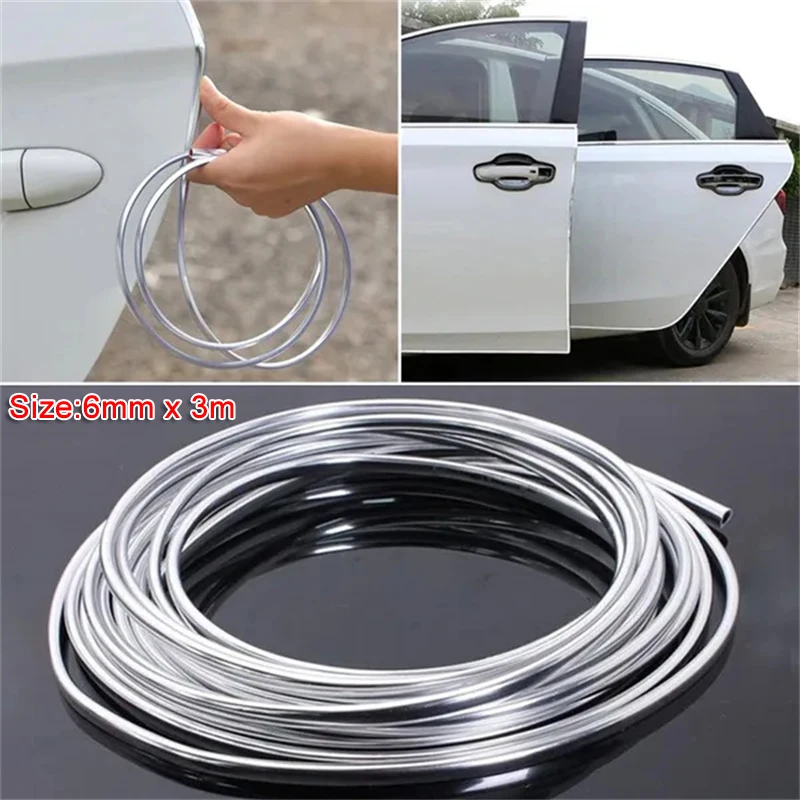 Хромированная защитная лента от царапин на двери автомобиля, 3 м
Хромированная защитная лента от царапин на двери автомобиля, 3 м