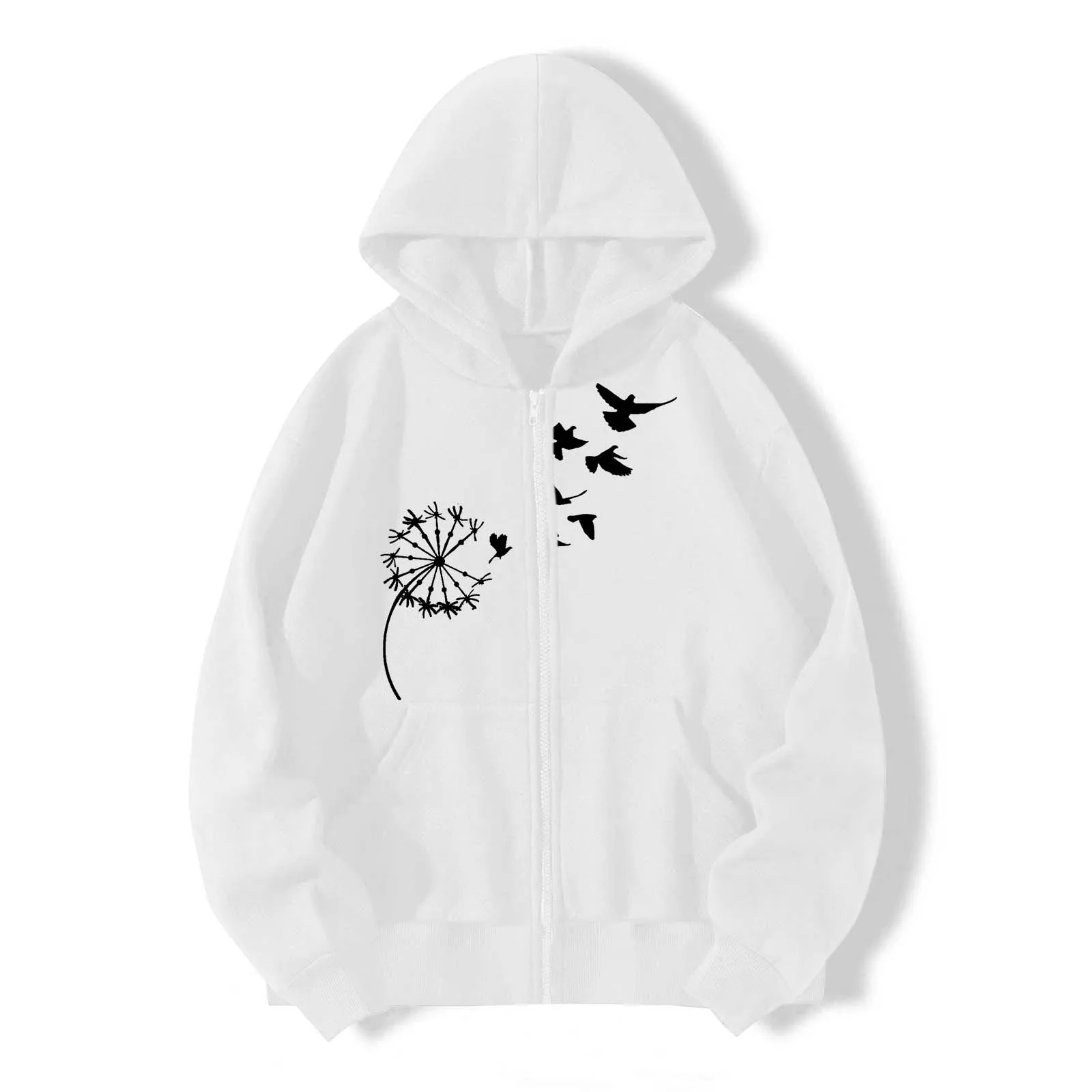 Zip Up Hoodie Women Loose Taraxacum Print Hooded Tops Cardigan Harajuku Graphic Aesthetic Outwear Oversize Pockets Tracksuits
Zip Up Hoodie Women Loose Taraxacum Print Hooded Tops Cardigan Harajuku Graphic Aesthetic Outwear Oversize Pockets Tracksuits