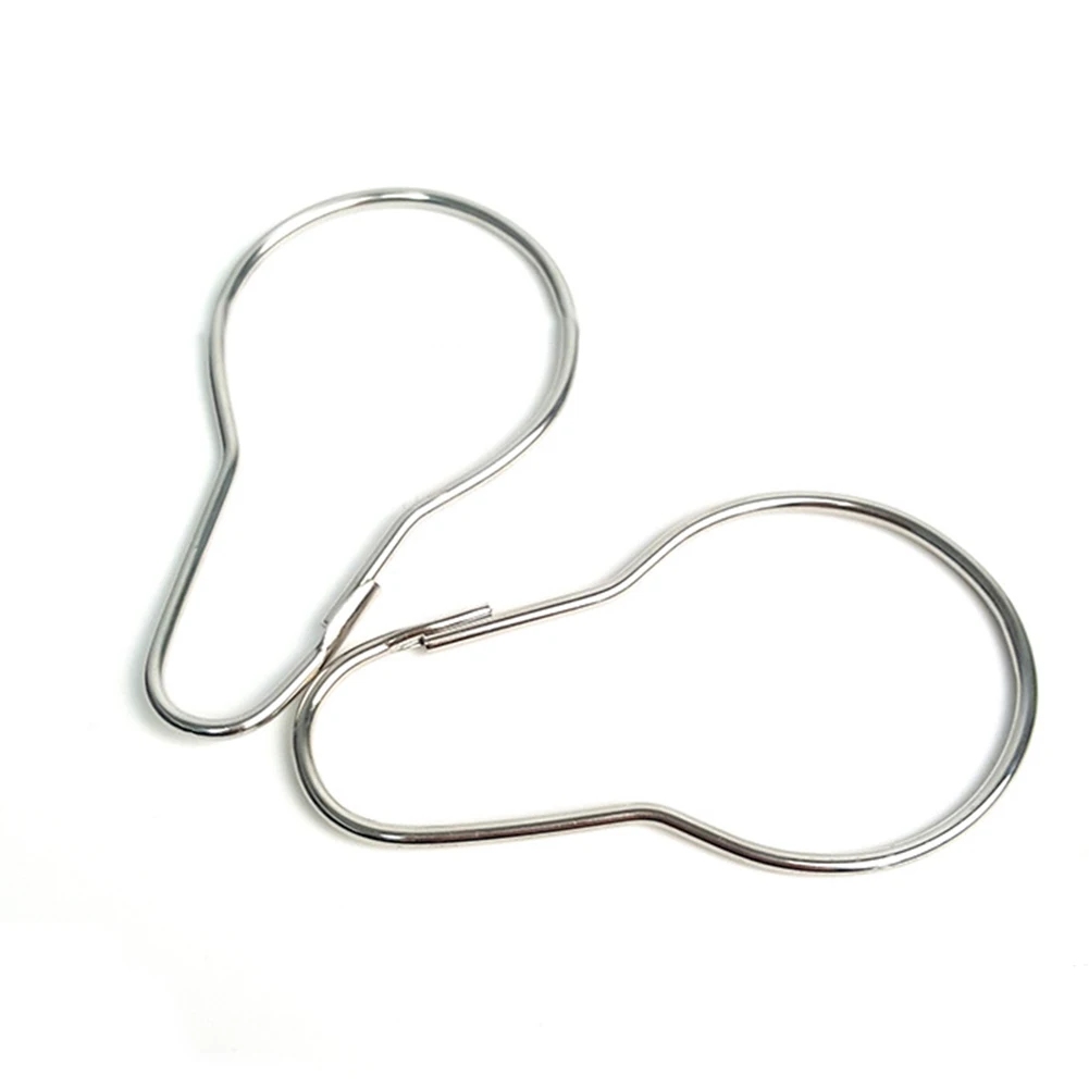 Convenient And Durable Bathroom Curtain Hook Haken Sliver Stainless Steel Tools 12pcs Iron-zinc Alloy New Parts
Convenient And Durable Bathroom Curtain Hook Haken Sliver Stainless Steel Tools 12pcs Iron-zinc Alloy New Parts