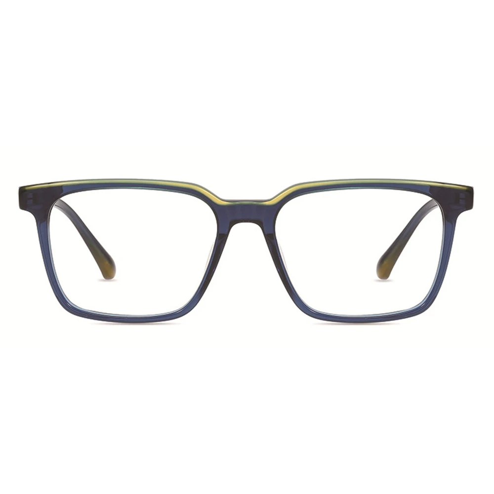 

Двухцветные сшиваемые квадратные очки ручной работы с пружинным шарниром оптическая оправа пользовательские фотохромные очки для чтения при близорукости линзы по рецепту
