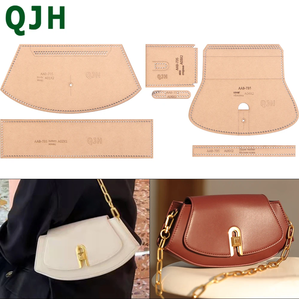 DIY Handmade Leather Tools Shoulder Bag Cross body Women's Bag Sewing Design Kraft Paper Pattern Acrylic Template
DIY Handmade Leather Tools Shoulder Bag Cross body Women's Bag Sewing Design Kraft Paper Pattern Acrylic Template