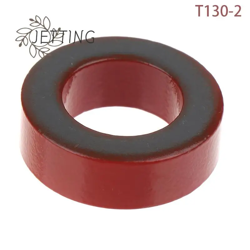

T130-2 железные ферритовые тороидные сердечники для индукторов, железные Порошковые сердечники, красное кольцо с низкой проницаемостью