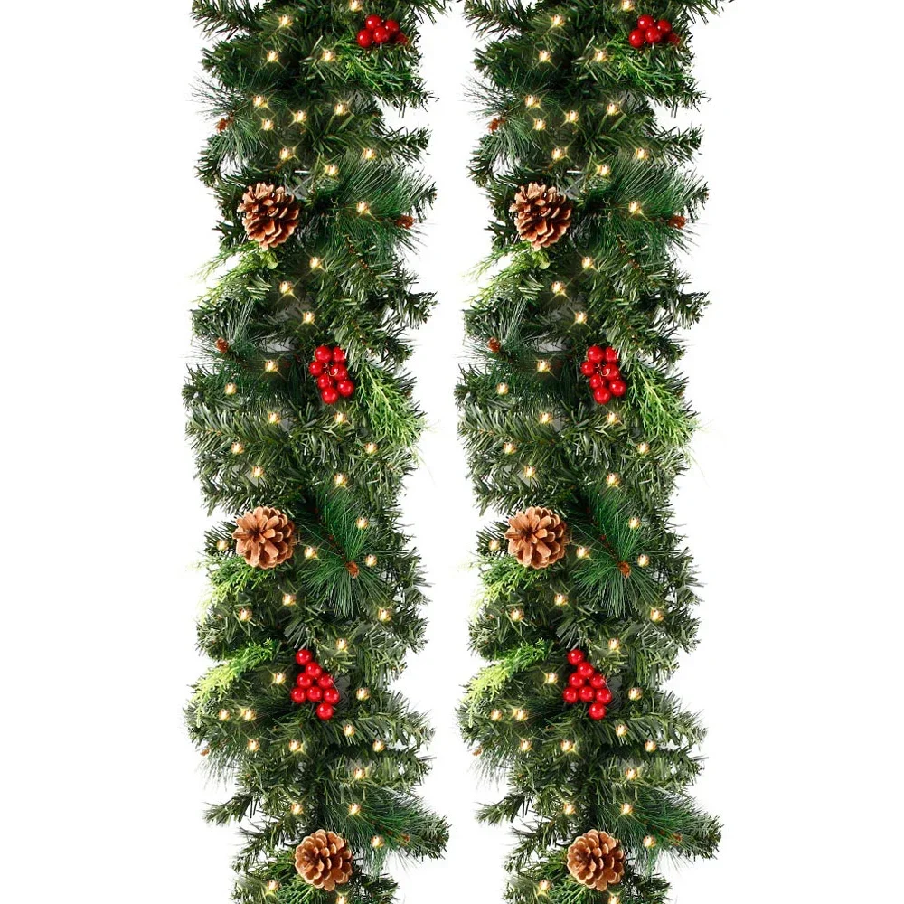 Christmas Wreaths with Pinecones Red Berries Artificial Christmas Garland for Fireplaces Stairs Front Door New Year Decoration
Christmas Wreaths with Pinecones Red Berries Artificial Christmas Garland for Fireplaces Stairs Front Door New Year Decoration