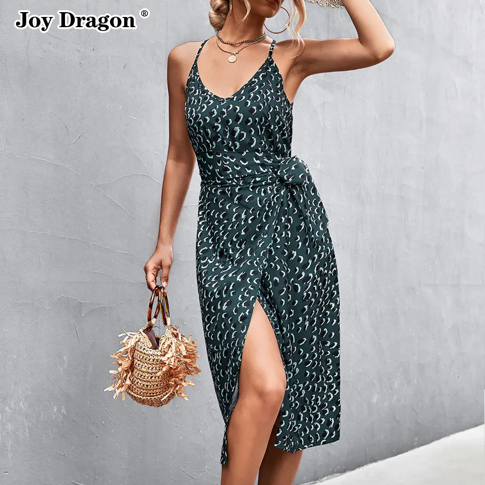 Women Halter V Neck Tie Slit Dress New Fashion Summer 2022 Retro Slim Print Party Beach Bandage Dresses Elegant Female Clothing
Women Halter V Neck Tie Slit Dress New Fashion Summer 2022 Retro Slim Print Party Beach Bandage Dresses Elegant Female Clothing
