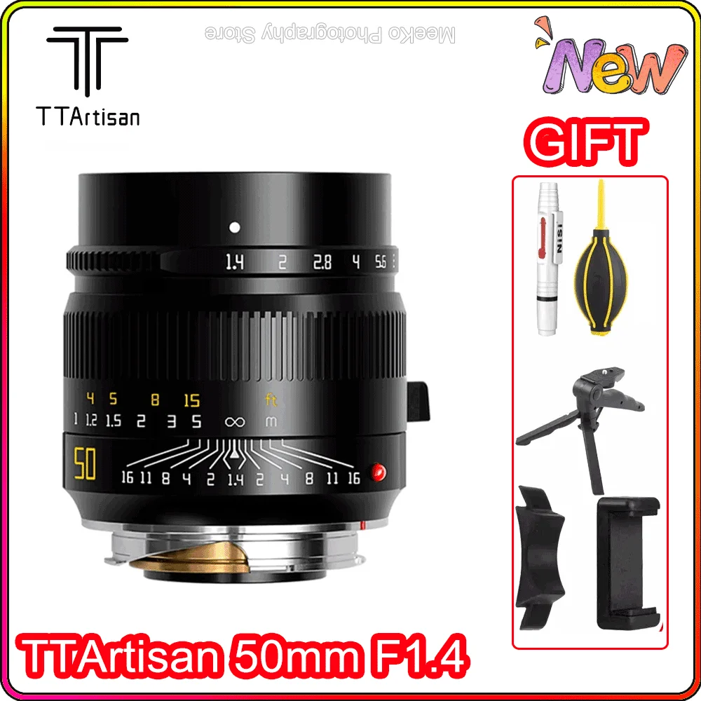 TTartisan M 50mm F1.4 ASPH Camera Lens for Leica M Mount MF Large Aperture Lens For M6 M7 M8 M9 M9P M10 M262 M240 M10P M10M M10R
TTartisan M 50mm F1.4 ASPH Camera Lens for Leica M Mount MF Large Aperture Lens For M6 M7 M8 M9 M9P M10 M262 M240 M10P M10M M10R