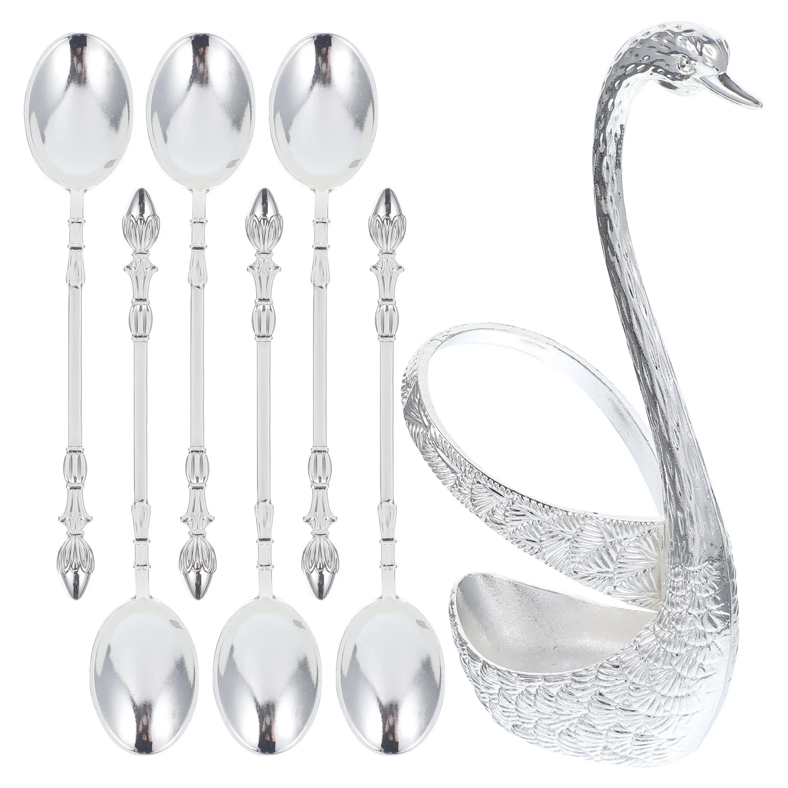 Spoon Holder Coffee Spoons Swan Stand Kitchen Base Cutlery Mixing Fruit Dinner Cake Organizer Fork Stirring Sugar Teaspoons
Spoon Holder Coffee Spoons Swan Stand Kitchen Base Cutlery Mixing Fruit Dinner Cake Organizer Fork Stirring Sugar Teaspoons