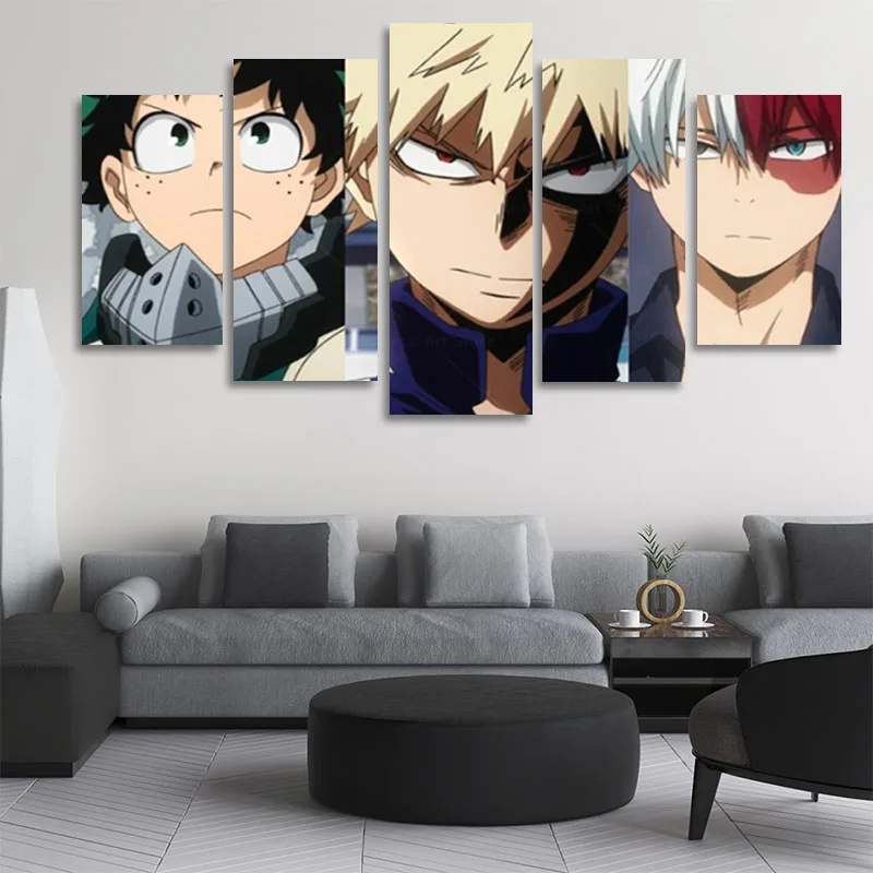 5 Pcs Deku Bakugo Todoroki Hero Japanese Anime Poster Canvas Painting Mural Wall Picture Children Room Home Cuadros Decoration
5 Pcs Deku Bakugo Todoroki Hero Japanese Anime Poster Canvas Painting Mural Wall Picture Children Room Home Cuadros Decoration