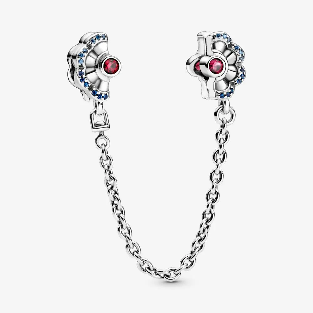 925 Sterling Silver Bead Chinese Exclusive Blue Pink Fan Safety Chain Fit Original Pandora Charms Mybeboa Bracelet Women Jewelry
925 Sterling Silver Bead Chinese Exclusive Blue Pink Fan Safety Chain Fit Original Pandora Charms Mybeboa Bracelet Women Jewelry